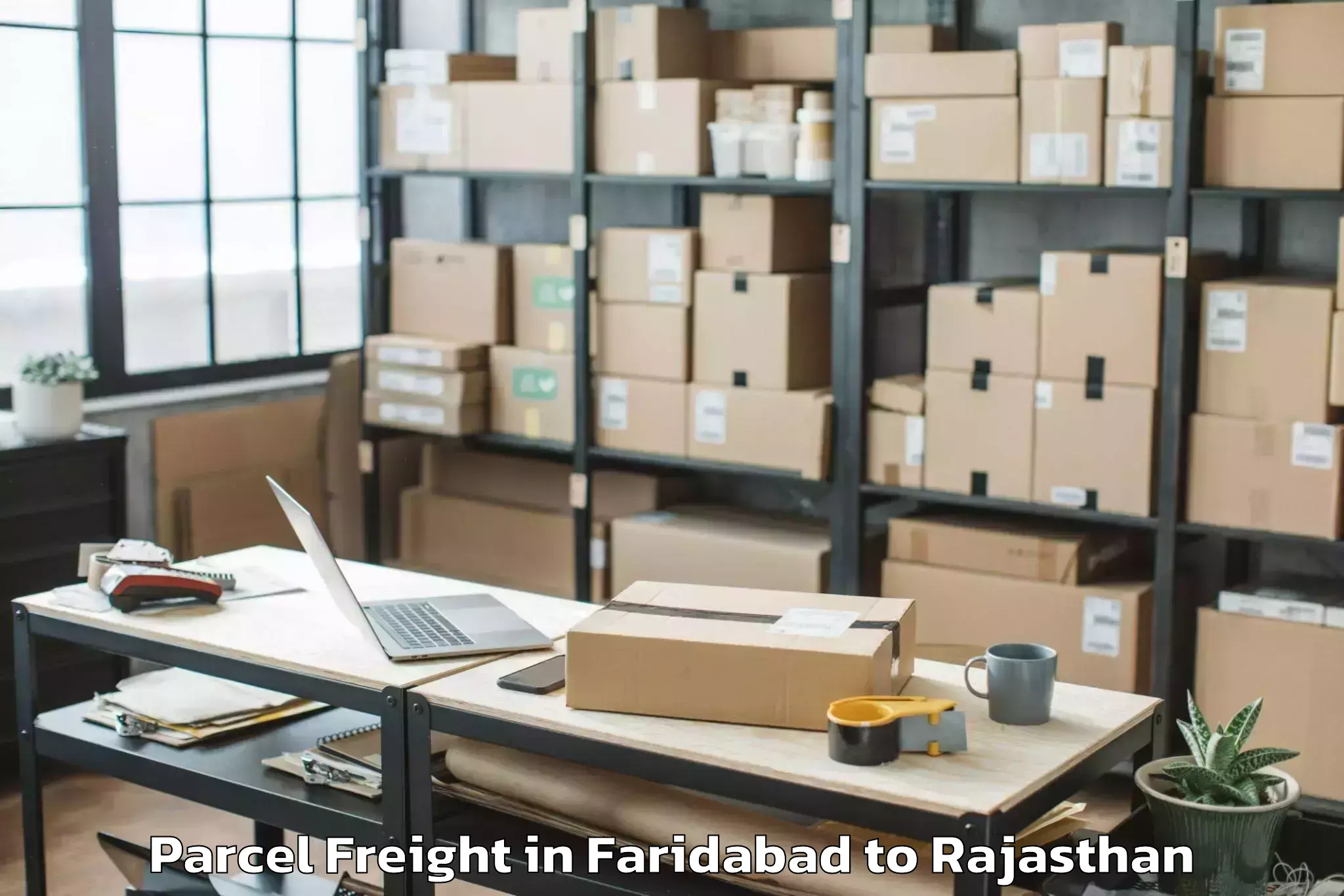 Reliable Faridabad to Ratangarh Churu Parcel Freight